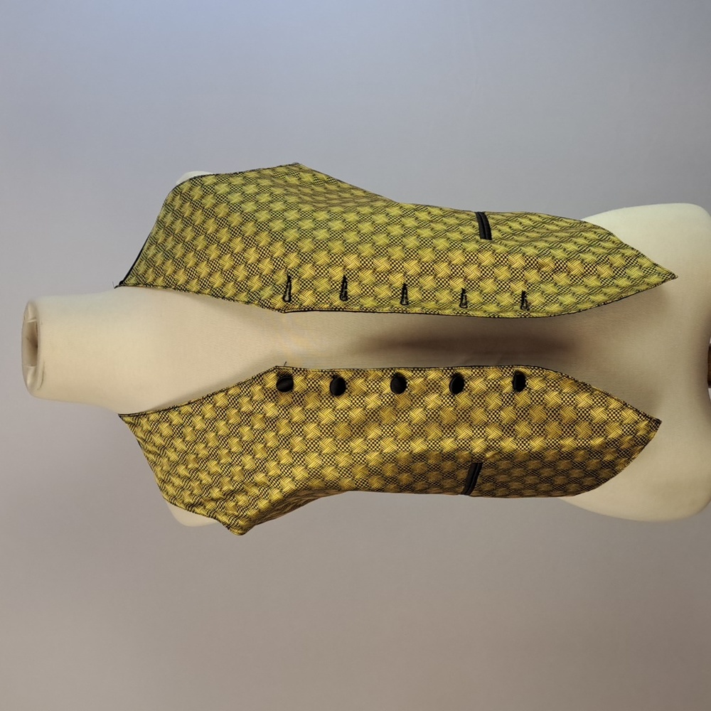 Great Gatsby Roaring 20s Jazz Age Gold & Black Women's Vest - XS - 1920s Costume